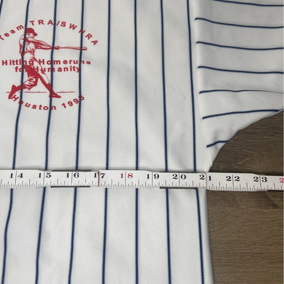 VTG Empire Baseball Shirt Mens 42/44 Black White Red Homeruns for Humanity 1998 - Picture 15 of 16